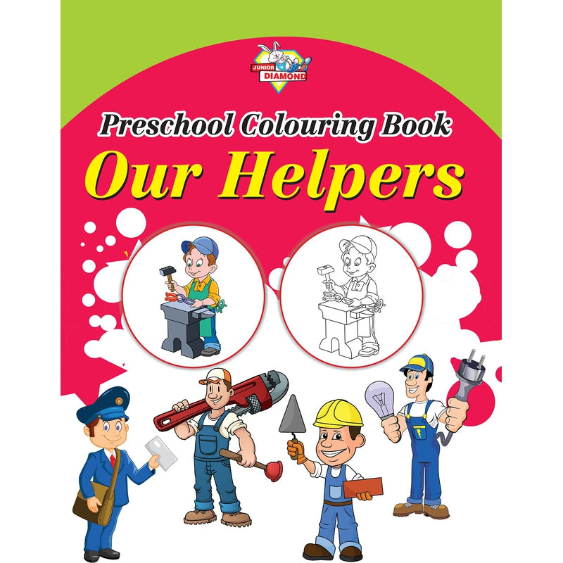 Preschool Copy Colouring Books (Set of 3 Books) - Good Habits, Helpers and Toys