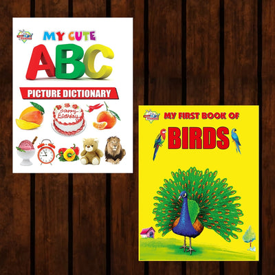 My First Picture Books of ABC Picture Dictionary and Birds - Set of 2 Books