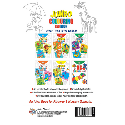 Jumbo Colouring Red Book - 4 in English