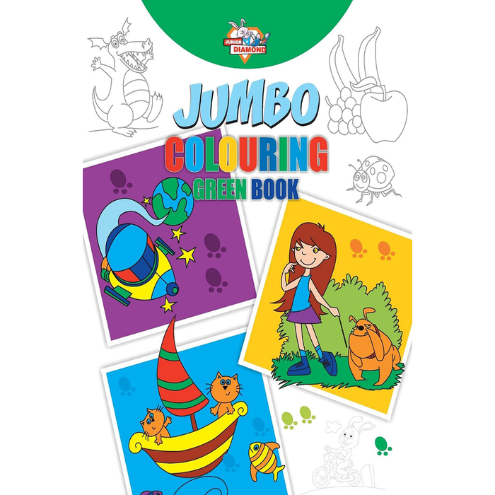 Jumbo Colouring Green Book - 3