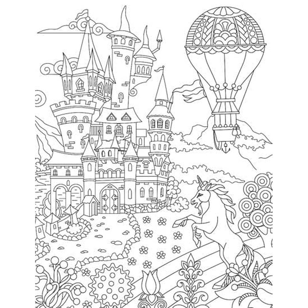 Fantasy- Colouring Book for Adults