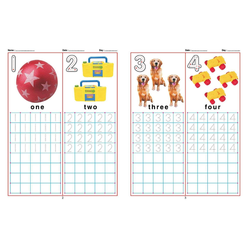 Pre- School Picture Books - Alphabet and Number Writing Pack