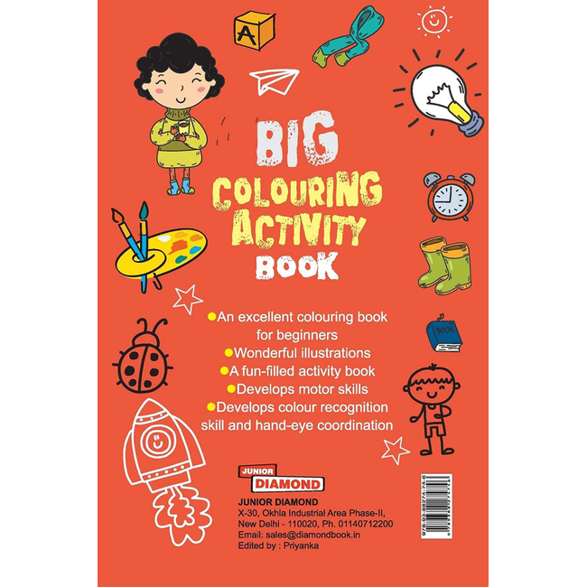 Big Colouring Activity Book in English