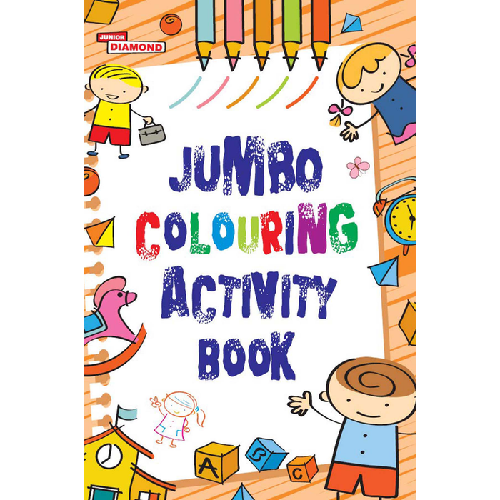 Jumbo Colouring Activity Book in English