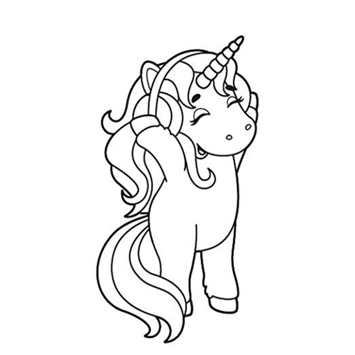 Unicorn Colouring Activity Book in English