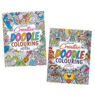 Creative Doodle Colouring Books - (2 Titles)