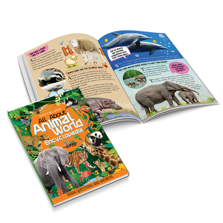 Animal World Children Encyclopedia for Age 5 - 15 Years- All About Trivia Questions and Answers