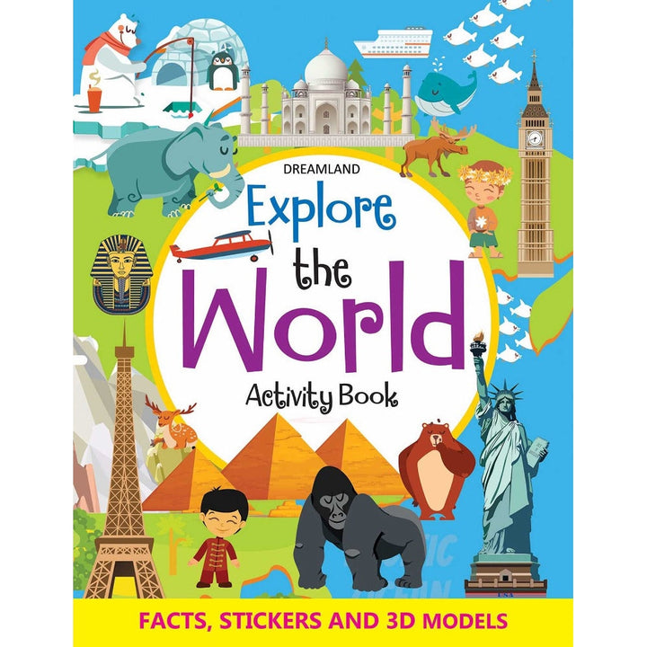 Explore the World Activity Book with Stickers and 3D Models