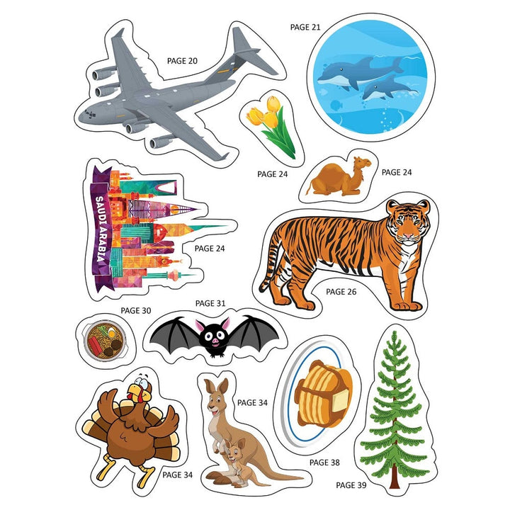 Explore the World Activity Book with Stickers and 3D Models