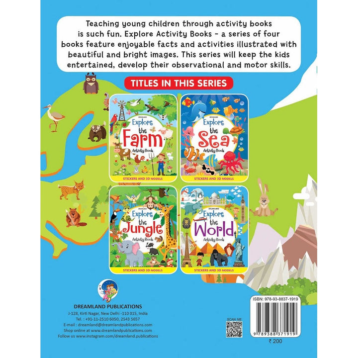 Explore the World Activity Book with Stickers and 3D Models