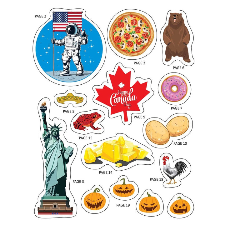 Explore the World Activity Book with Stickers and 3D Models