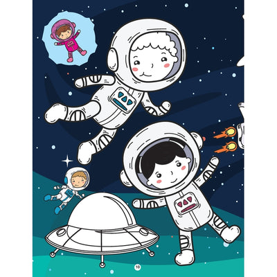 Space Copy Colour Book : Children Colouring Book