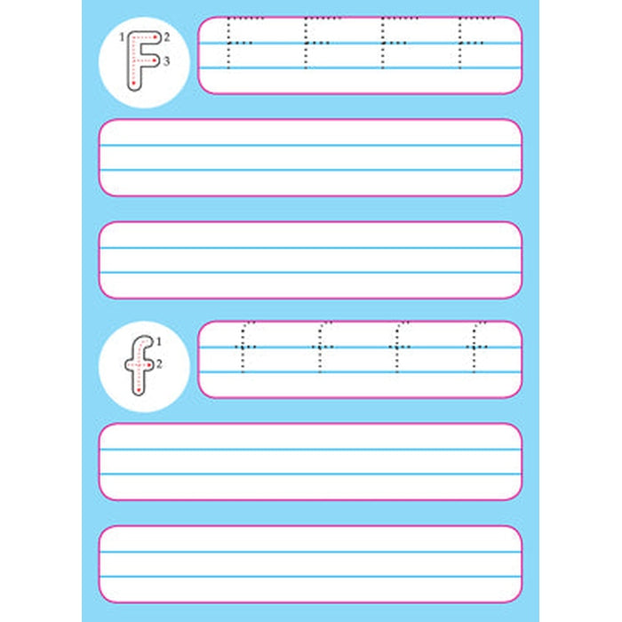 Flash Cards Alphabet - 30 Double Sided Wipe Clean Flash Cards for Kids (With Free Pen)