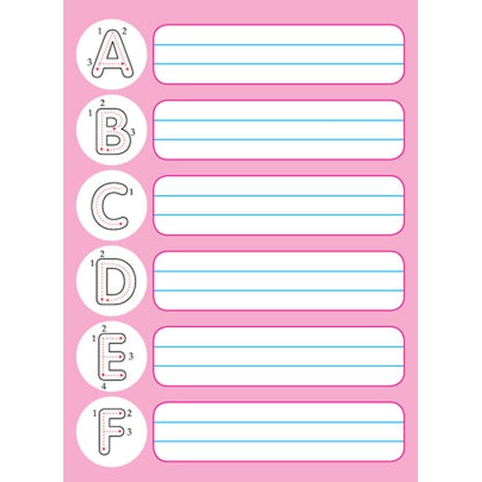 Flash Cards Alphabet - 30 Double Sided Wipe Clean Flash Cards for Kids (With Free Pen)