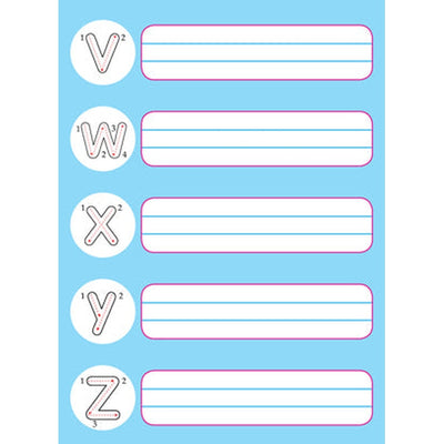 Flash Cards Alphabet - 30 Double Sided Wipe Clean Flash Cards for Kids (With Free Pen)