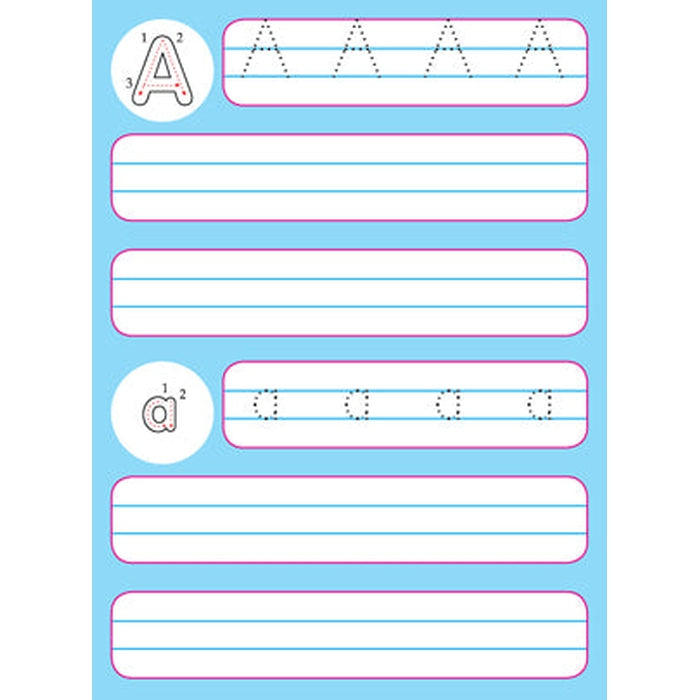 Flash Cards Alphabet - 30 Double Sided Wipe Clean Flash Cards for Kids (With Free Pen)