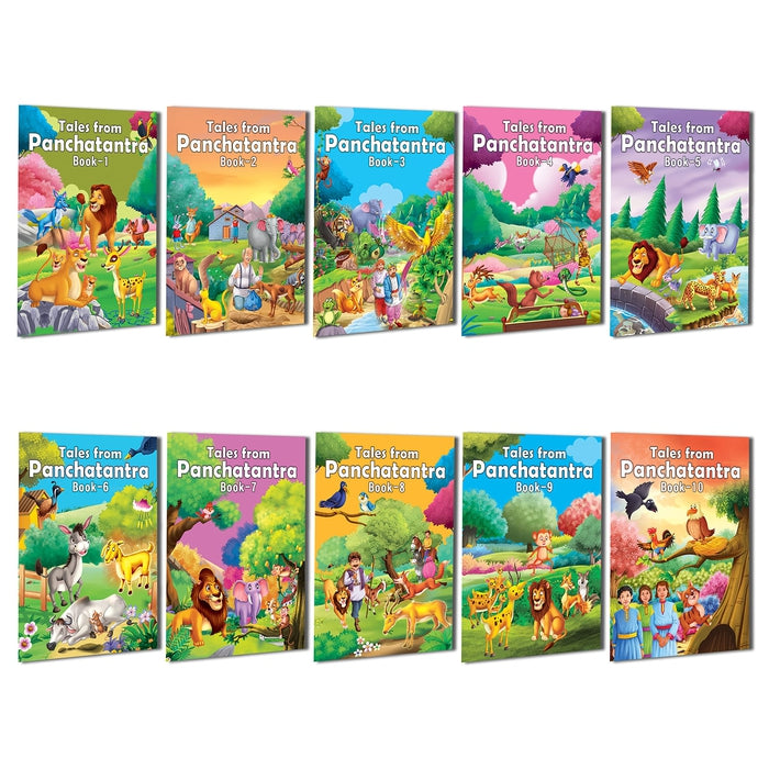 Tales from Panchatantra - A Pack of 10 Books : Children Early Learning Book