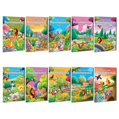 Tales from Panchatantra - A Pack of 10 Books : Children Early Learning Book