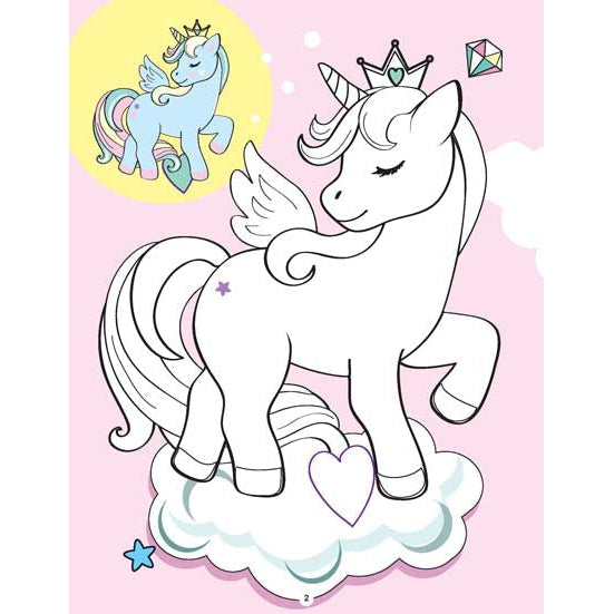 My Unicorn Books Pack - Unicorn Sticker and Activity Book, Copy Colour and Colouring Books