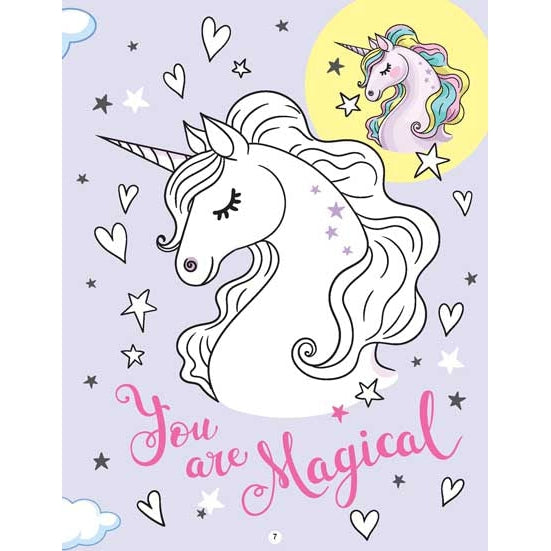 My Unicorn Books Pack - Unicorn Sticker and Activity Book, Copy Colour and Colouring Books