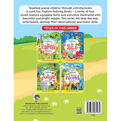 Explore the Farm Activity Book with Stickers and 3D Models