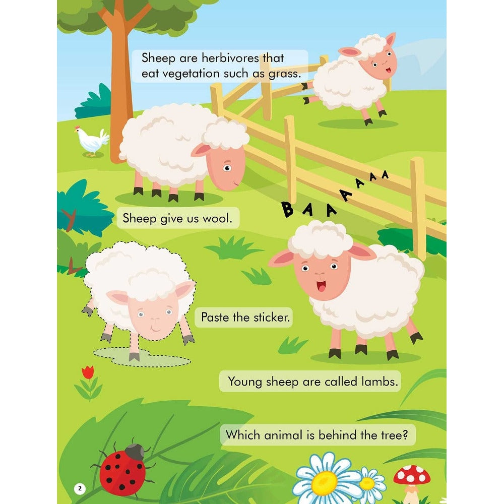 Explore the Farm Activity Book with Stickers and 3D Models