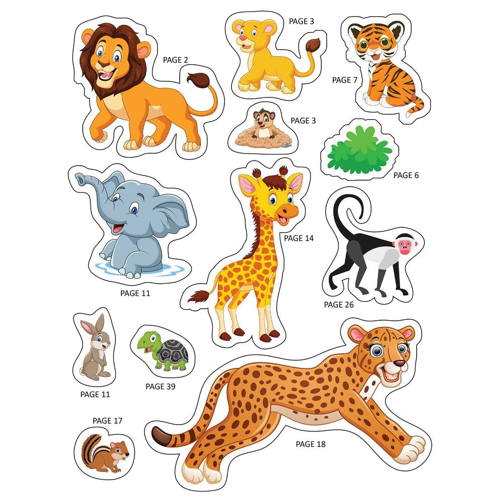 Explore the Jungle Activity Book with Stickers and 3D Models