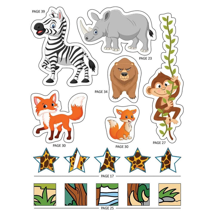 Explore the Jungle Activity Book with Stickers and 3D Models