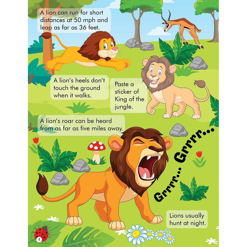 Explore the Jungle Activity Book with Stickers and 3D Models