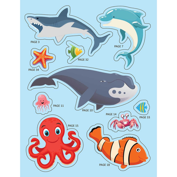 Explore the Sea Activity Book with Stickers and 3D Models