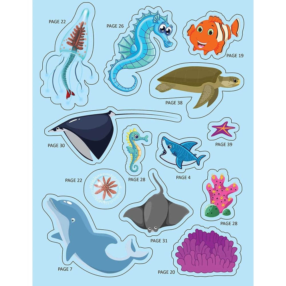 Explore the Sea Activity Book with Stickers and 3D Models