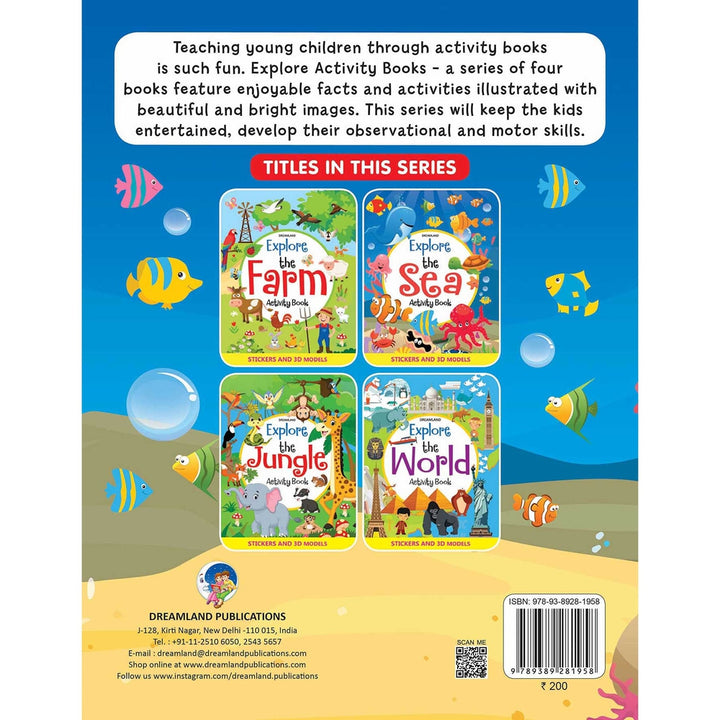 Explore the Sea Activity Book with Stickers and 3D Models