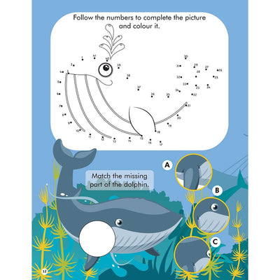 Explore the Sea Activity Book with Stickers and 3D Models