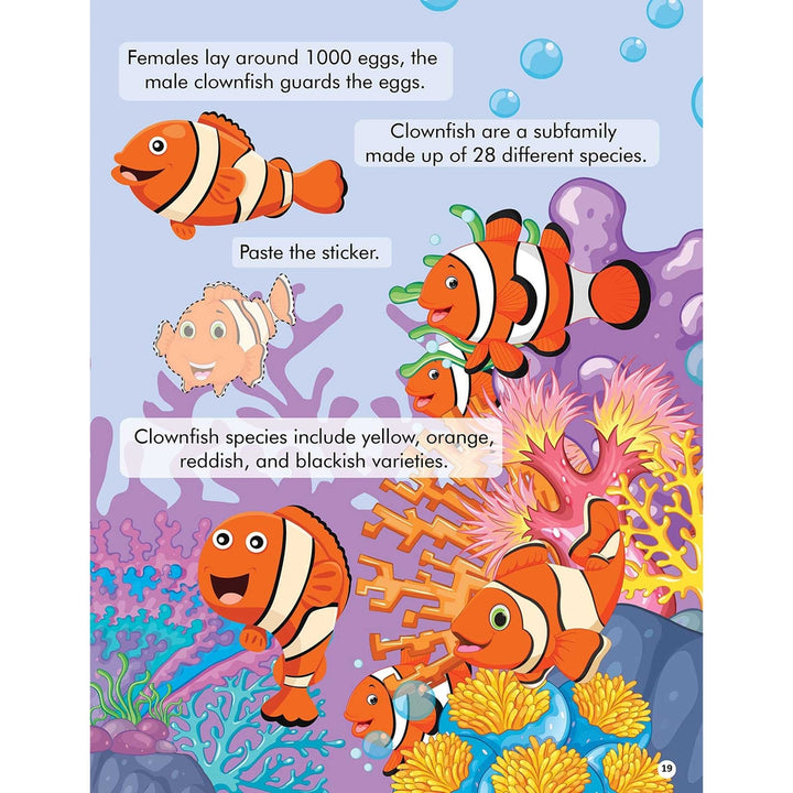 Explore the Sea Activity Book with Stickers and 3D Models