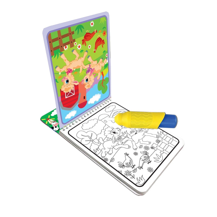 Water Magic Farm Animals- With Water Pen - Use Over And Over Again : Children Drawing, Painting & Colouring Book