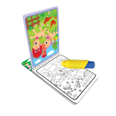 Water Magic Farm Animals- With Water Pen - Use Over And Over Again : Children Drawing, Painting & Colouring Book