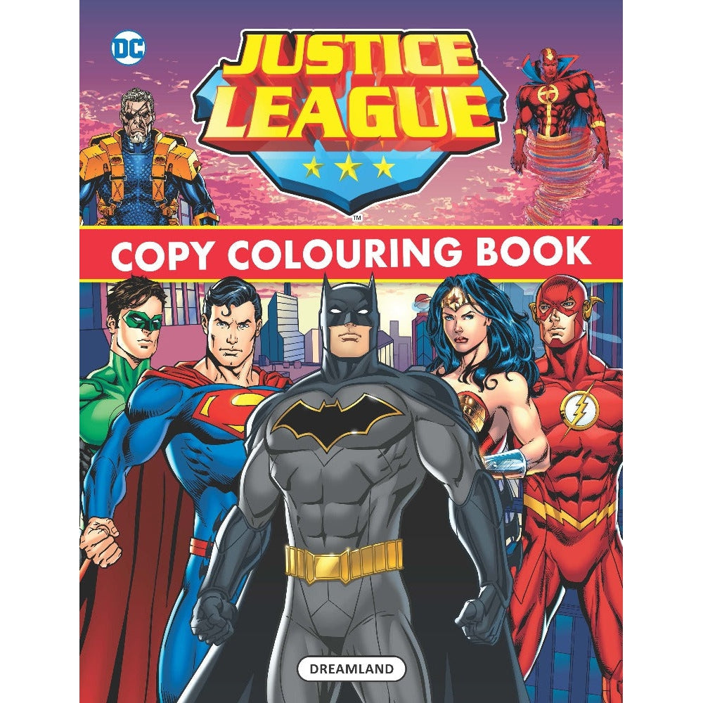 Justice League Copy Colouring Book