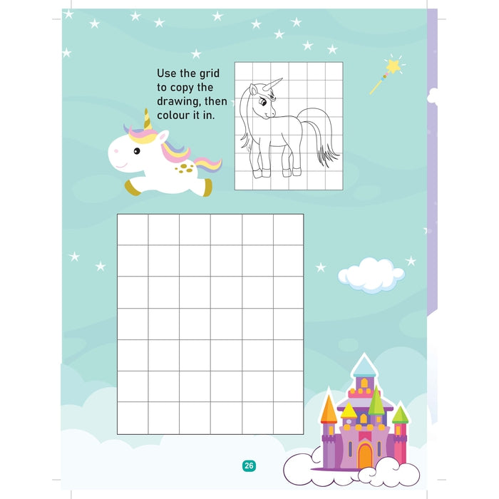 Unicorn Activity and Colouring Book- Die Cut Animal Shaped Book : Children Interactive & Activity  Book