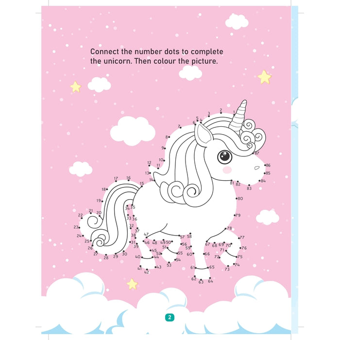 Unicorn Activity and Colouring Book- Die Cut Animal Shaped Book : Children Interactive & Activity  Book