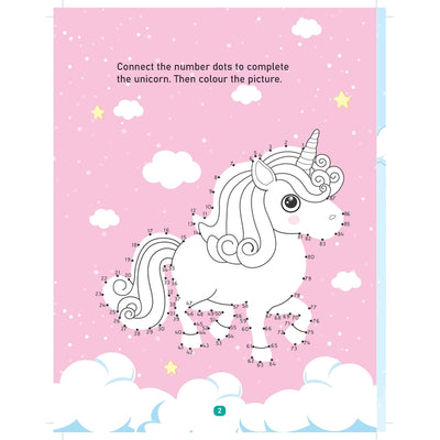 Unicorn Activity and Colouring Book- Die Cut Animal Shaped Book : Children Interactive & Activity  Book