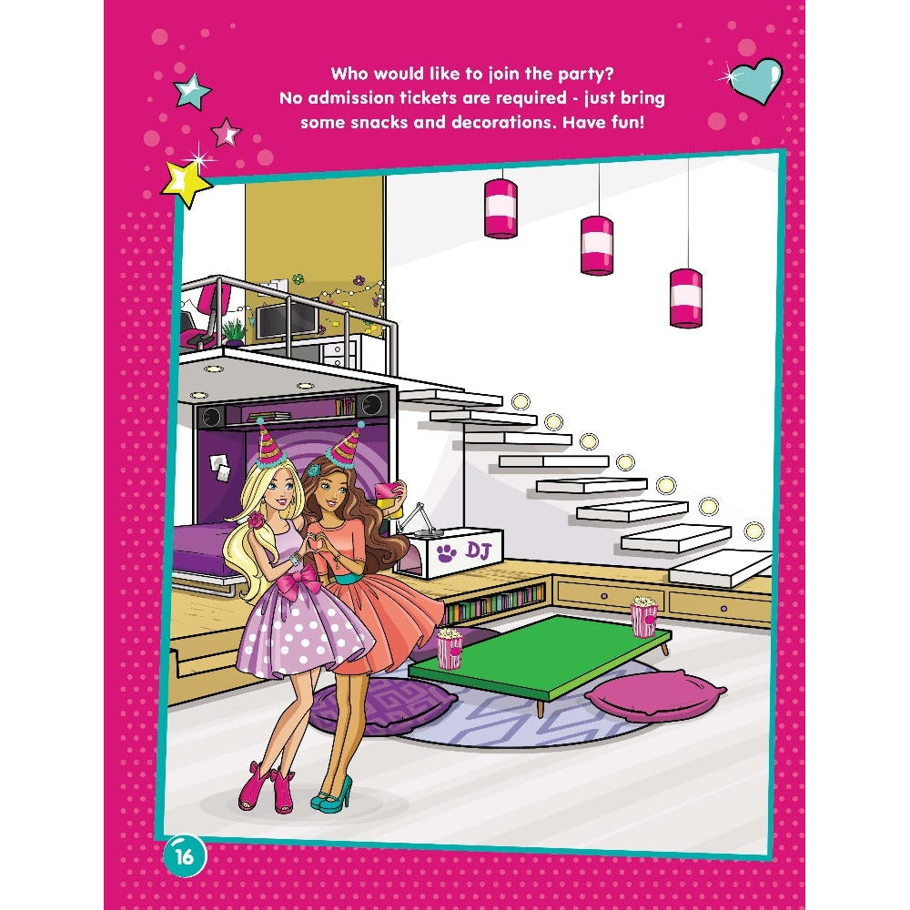 Barbie Dreamhouse Adventures -Dream House Decorate with Stickers Book