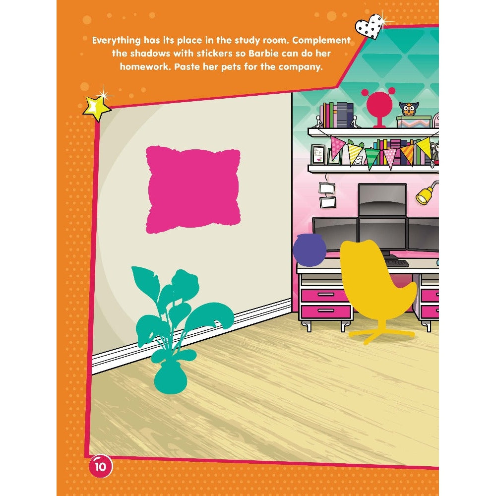 Barbie Dreamhouse Adventures -Dream House Decorate with Stickers Book