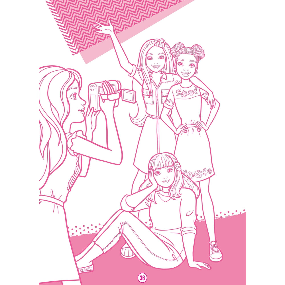 Barbie Dreamhouse Adventures Mega Colouring Book – Snooplay