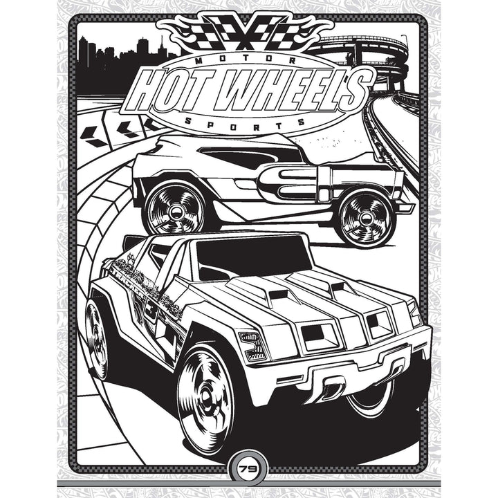 Hot Wheels Bumper Colouring & Puzzle Book