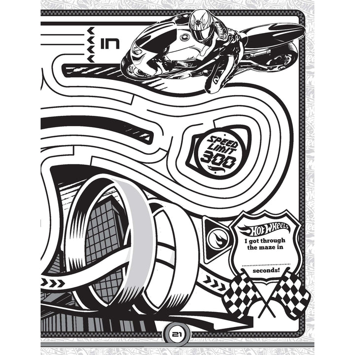 Hot Wheels Bumper Colouring & Puzzle Book