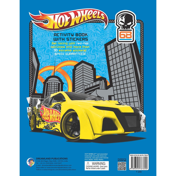 Hot Wheels Activity Book with Stickers