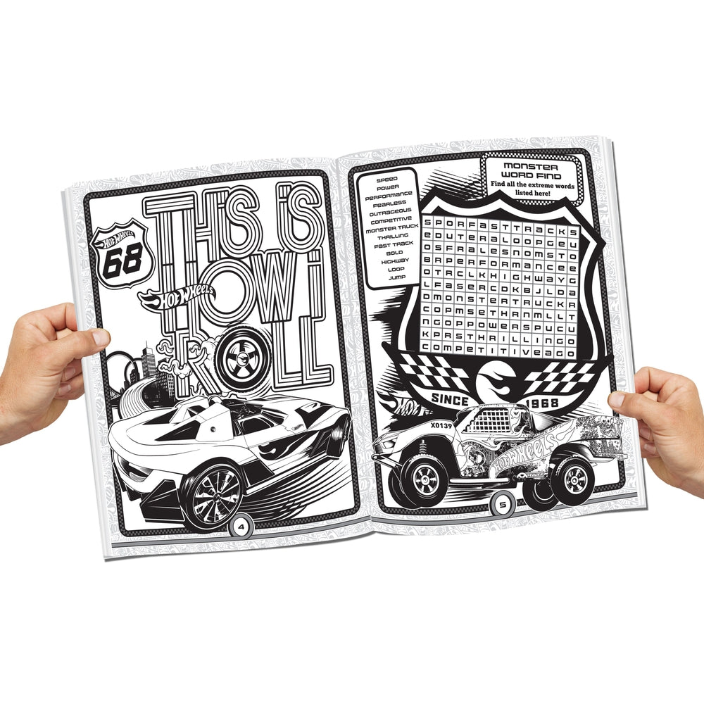 Hot Wheels Colouring and Activity Books Pack ( A Pack of 4 Books)