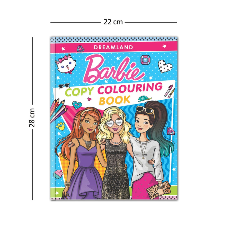 Dreamland Publications Barbie Copy Colouring Books Pack (A Pack of 6 Books)