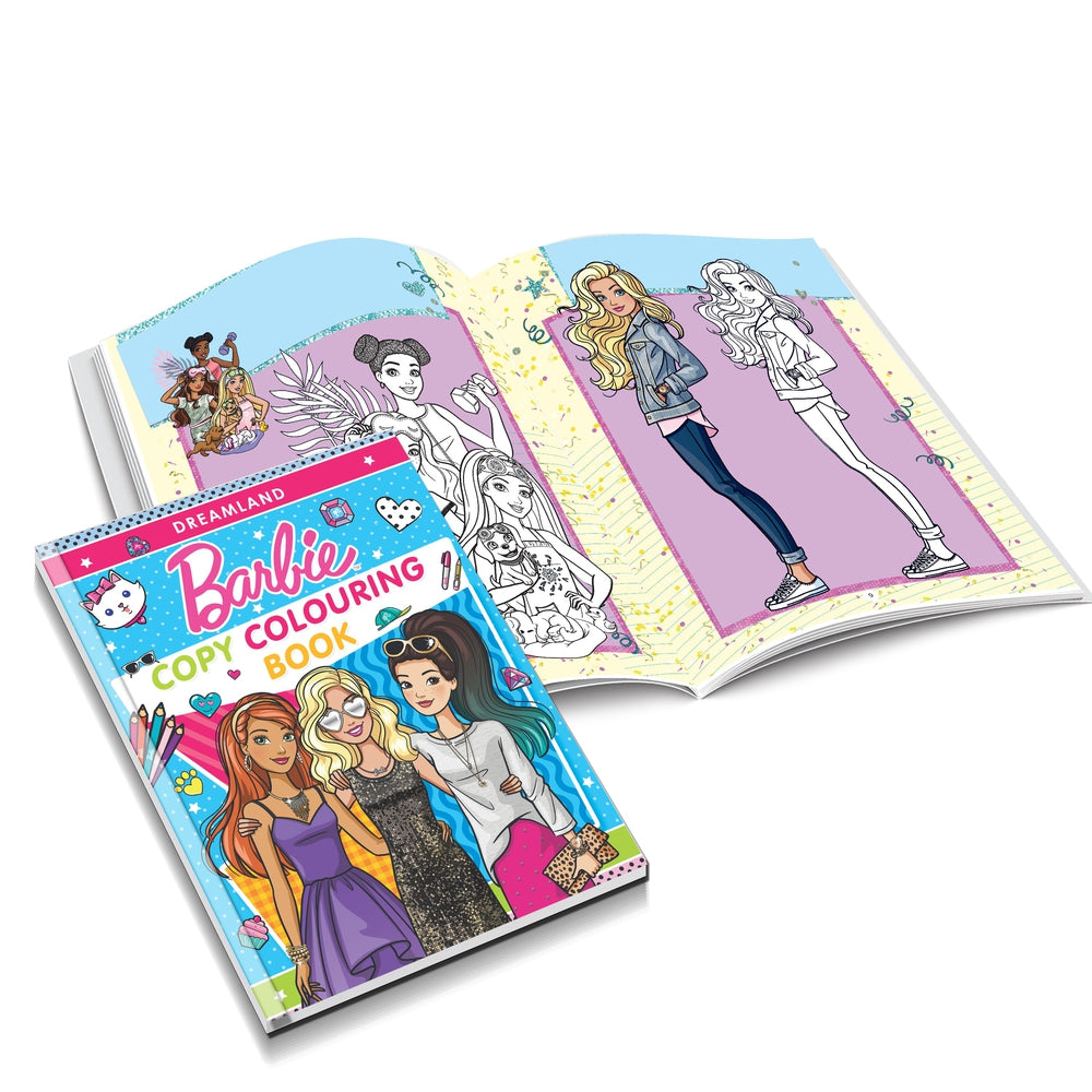 Dreamland Publications Barbie Copy Colouring Books Pack (A Pack of 6 Books)