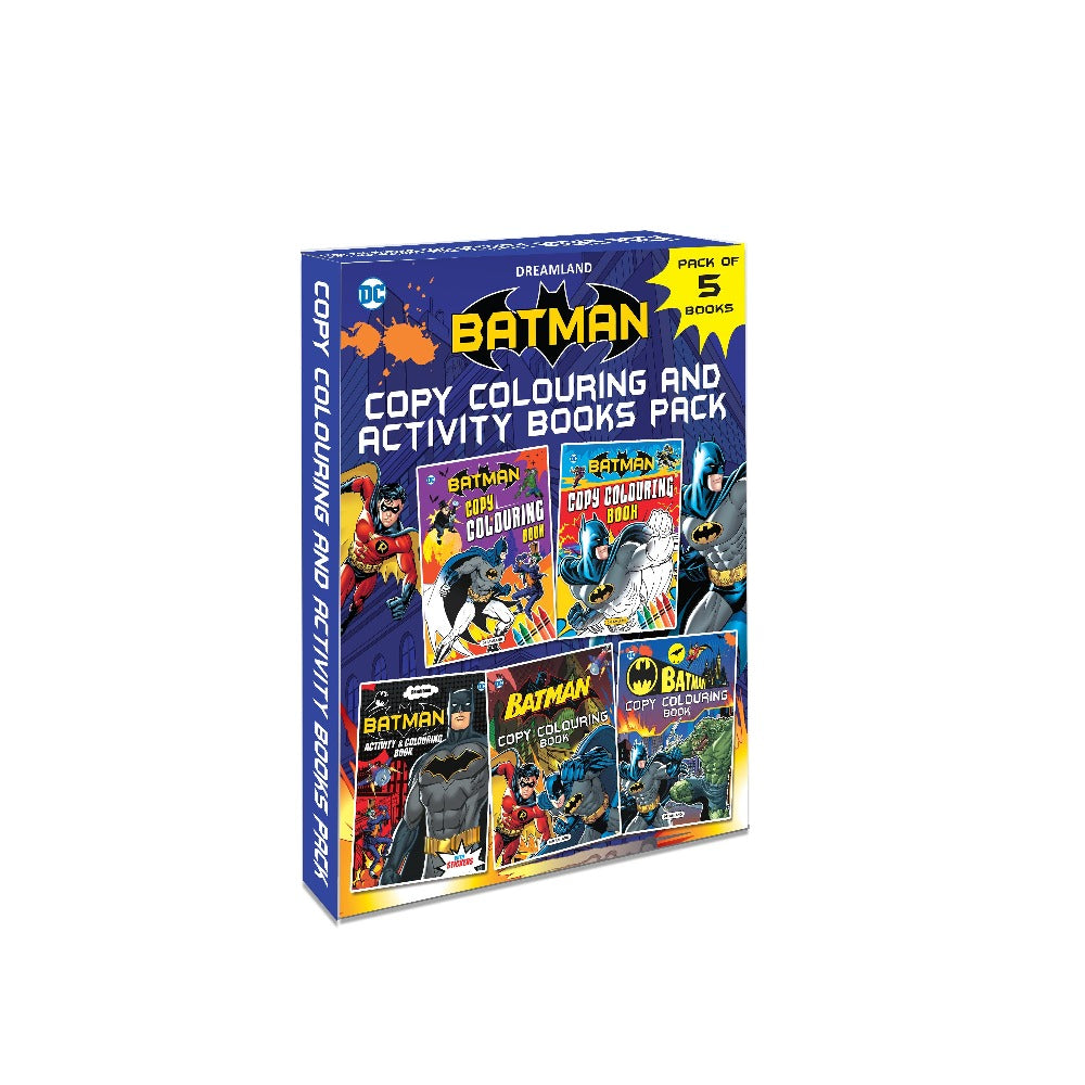 Batman Copy Colouring and Activity Books Pack (A Pack of 5 Books)